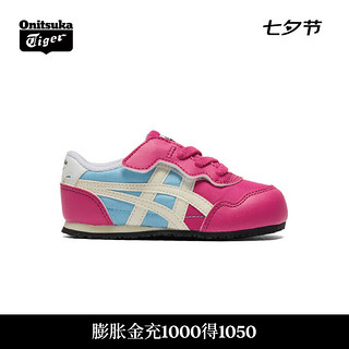 Onitsuka Tiger鬼塚虎小童鞋婴童学步休闲鞋SERRANO™ KIDS 粉色/蓝色 22.5码