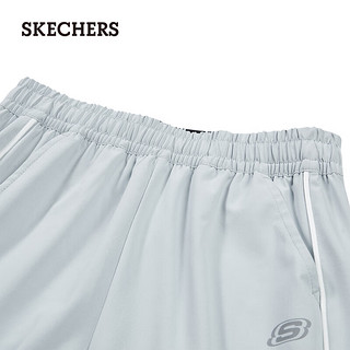 斯凯奇（Skechers）2024男女童长裤透气直筒运动弹力P223B063 珍珠蓝/01MZ 5XL