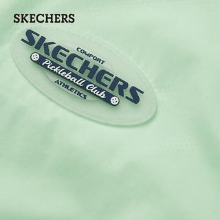 斯凯奇（Skechers）2024夏季男女童拉链夹克运动连帽外套P224K027 海湾绿/02YC XXL