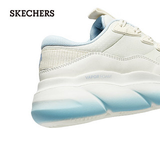 斯凯奇（Skechers）女士运动风绑带运动鞋150085 自然色/蓝色/NTBL 39.5