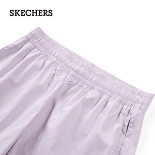 斯凯奇（Skechers）夏季女A型速干针织短裤宽松百搭L224W059 兰花紫色/01X5 2XL