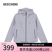 斯凯奇（Skechers）2024年夏季女休闲外套L124W080 淡薰衣草色/04YL L