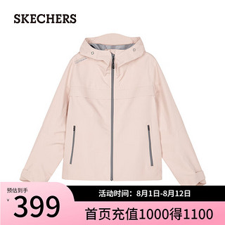 斯凯奇（Skechers）2024年夏季女休闲外套L124W080 玫瑰烟粉/02EU L