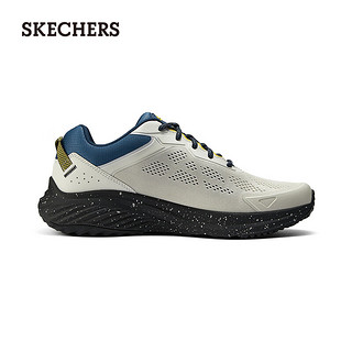 斯凯奇（Skechers）2024年夏季男鞋复古百搭跑步鞋透气232780 自然色/多彩色/NTMT 45