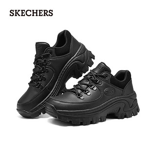 斯凯奇（Skechers）女士高帮雪地靴177226 全黑色 36.5