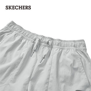 斯凯奇（Skechers）春夏女微喇裤增高显瘦休闲裤P224W050 月球灰/00MV 2XL