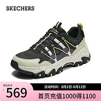 斯凯奇（Skechers）2024年夏季女鞋一脚蹬徒步运动鞋180129 黑色/多彩色/BKMT 37