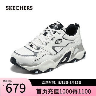 斯凯奇（Skechers）男士复古时尚休闲运动鞋232491 浅灰色/多彩色/LGMT 45.5