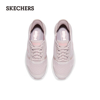 斯凯奇（Skechers）slip ins系列鞋夏季女鞋一脚蹬跑步鞋1295 茱萸粉/MVE 35