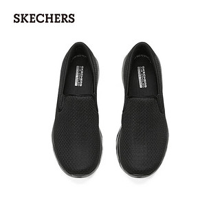 斯凯奇（Skechers）2024男士舒适健步鞋复古时尚透气216646 全黑色/BBK 41