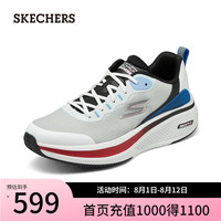 斯凯奇（Skechers）GO RUN ELEVATE 2.0男士跑步鞋220851 白色/多彩色/WMLT 45