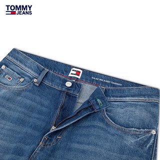 TOMMY JEANS24早秋男装复古猫须磨白低腰宽松锥形牛仔裤DM0DM19293 牛仔蓝1A5 31