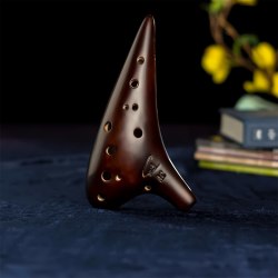 风雅陶笛 12孔AC陶笛熏烧专业演奏型初学十二中音c调考级送教材