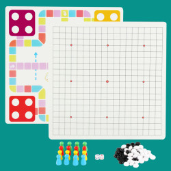 馨宝贝 飞行棋儿童游戏多功能合一学生五子棋斗兽棋亲子跳棋益智棋类玩具