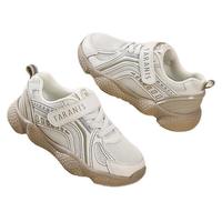 TARANIS 泰兰尼斯 儿童休闲运动鞋 T01X4C4629 白/杏色 30码