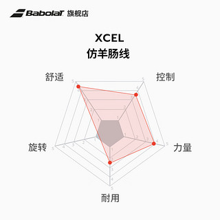 BABOLATBabolat百保力 仿羊肠线尼龙线软线网球线XCEL XCEL 12M 蓝色 16线径