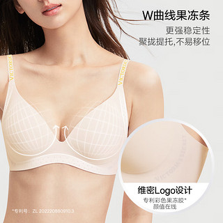 维多利亚的秘密（Victoria's Secret） 果冻条反重力Plus+小升杯软支撑聚拢内衣文胸套装红 4SUA烟紫灰 (双排扣)M+XS/M