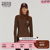 Teenie Weenie【抑菌】小熊2024年早秋瑜伽服莱卡高弹运动服女 棕色 175/XL