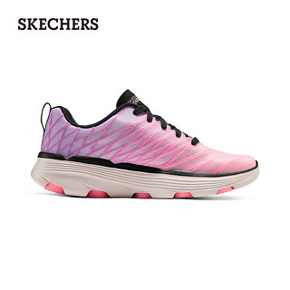 斯凯奇（Skechers）2024年夏季女鞋缓震跑步鞋运动鞋129347 黑色/粉红色/BKPK 37.5