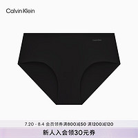 Calvin Klein内衣24秋季女士ck无痕半包臀防夹臀内裤女QF7941AD UB1-太空黑 L