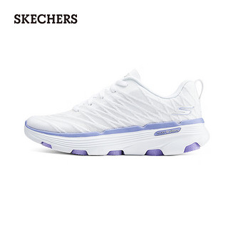 斯凯奇（Skechers）2024年夏季女鞋缓震跑步鞋运动鞋129347 白色/薰衣草色/WLV 35.5