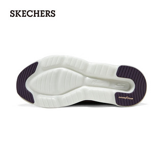 斯凯奇（Skechers）夏季女鞋缓震回弹跑步鞋耐磨休闲运动鞋129501 深梅红色/DKMV 39