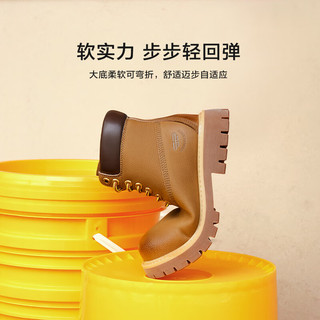 百丽时尚舒适工装靴女2024冬季新商场同款户外休闲短靴B9S1DDD4