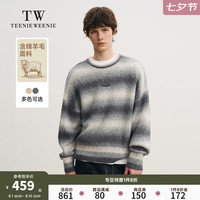Teenie Weenie Men【男女同款】小熊男装针织衫2024冬季新款潮流时尚渐变圆领毛衣男