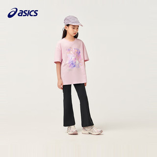 asics亚瑟士【商城同款】童装女童阔腿修身喇叭裤大弹力打底裤子