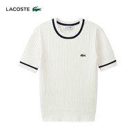 法国拉科斯特 LACOSTE女装24年夏季新款短袖时尚舒适百搭针织衫