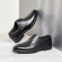【头层牛皮】春男士商务正装皮鞋复古系带德比鞋男皮鞋男鞋