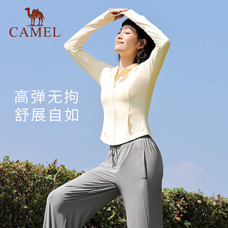 骆驼（CAMEL）瑜伽服冰感防晒外套吸湿速干轻薄透气户外服 Y24BA06021