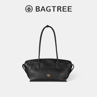 BAGTREE包包树贝贝包 头层植鞣牛皮手提法棍包大容量通勤托特包女