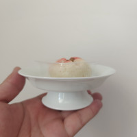 只此宋瓷 湖田窑青白瓷手作中式餐饮办公茶具零配高足茶点盘果盘