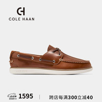colehaan/歌涵 男士乐福鞋 24年夏牛皮革一脚蹬休闲商务单鞋C38876 棕色 43