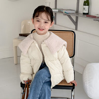 棉花堂可爱风秋冬新款棉服小童男宝宝短款棉服外套加厚保暖L