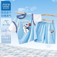 真维斯儿童篮球服套装2024年中大童夏季运动两件套吸汗透气潮 as篮球服套装aw男童c01 110