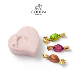 GODIVA 歌帝梵 粉色心形巧克力礼盒 6颗