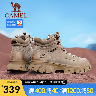 骆驼（CAMEL）2024秋冬工装大黄靴时尚户外透气舒适高帮时装靴 G14W307619 埃尔沙 43