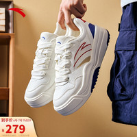 ANTA安踏波浪鞋板鞋男鞋夏季厚底增高小白鞋休闲鞋 象牙白/数码蓝/经典红-1 11(男45)