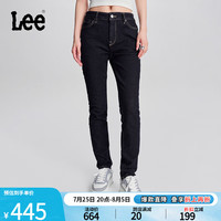 李 Lee24早秋新品433修身高腰窄脚清水洗女牛仔裤显瘦潮LWB100433206 清水洗