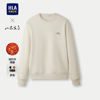 海澜之家（HLA）卫衣男秋季24新山不在高系列圆领长袖男 米杏3V 190/104A 3XL181~196斤