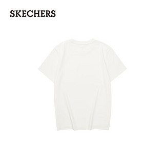 斯凯奇（Skechers）夏季男款户外速干短袖宽松舒适L224M032 棉花糖白/0074 2XL