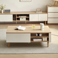 QuanU 全友 DW1226B 现代简约茶几 原木色 120*60*44cm