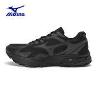 美津浓（MIZUNO）RACER S运动鞋男鞋女鞋 春夏休闲鞋潮流缓震透气跑步鞋子 黑武士/幻影霓虹配色 36.5 （内长230mm）