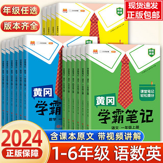 2024黄冈学霸笔记小学课堂笔记同步