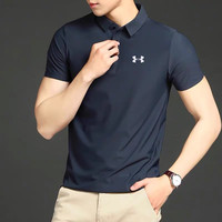 2024夏季POLO衫安德玛 UNDER ARMOUR短袖男士透气速干半袖冰丝翻领运动T恤