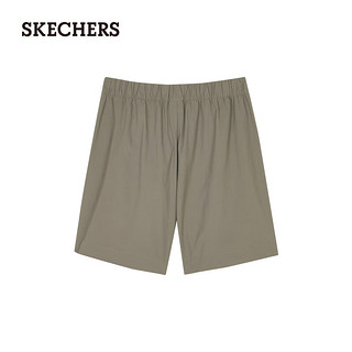 斯凯奇（Skechers）夏季女山系梭织短裤户外运动裤L224W032 菌棕色/0409 2XL