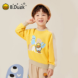 B.Duck 【新品】小黄鸭童装宝宝卫衣春秋装儿童套头衫男童长袖上衣