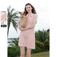 【2024年夏季款】肌理感POLO裙减龄连衣裙甜美A字短裙女
